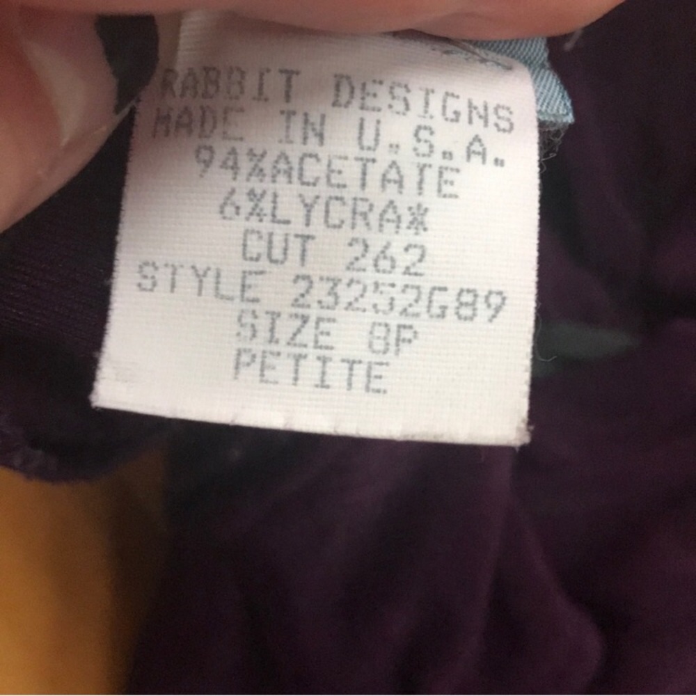 Purple Tank Dress by Rabbit Rabbit Rabbit, Sz 8p - Picture 4 of 4